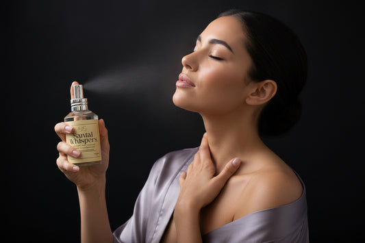 Santal Whispers Body Mist - Creamy Sandalwood & Soft Florals Body Spray 4oz