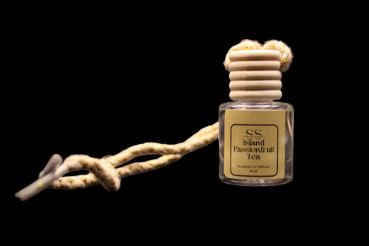 Island Passionfruit Tea Car Diffuser - White Tea & Tropical Fruit 8ml