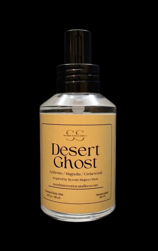 Desert Ghost Body Mist - Soft Floral & Clean Musk Body Spray 4oz