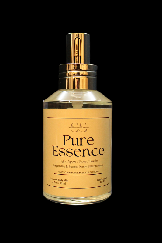 Pure Essence Body Mist - Soft Peony & Suede Body Spray 4oz