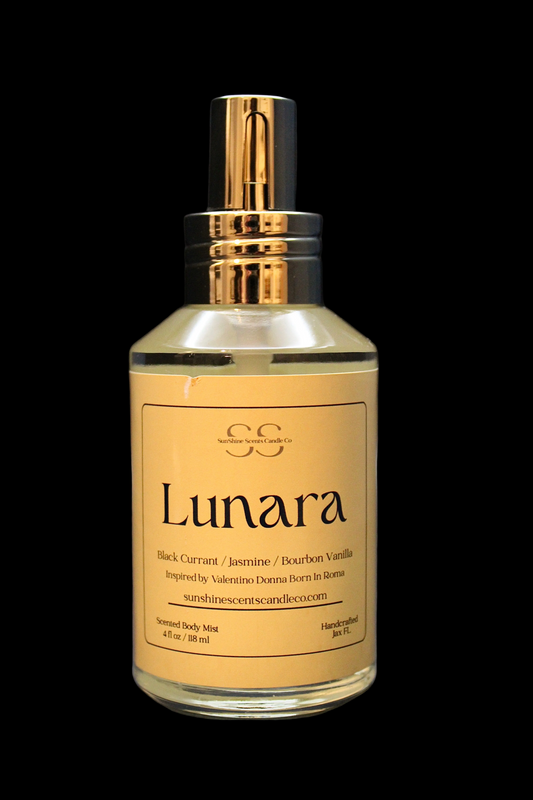 Lunara Body Mist - Jasmine Vanilla & Woods Body Spray 4oz