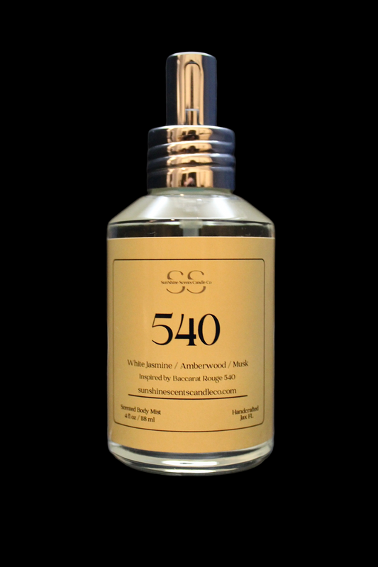 540 Body Mist - Warm Amber Floral Body Spray 4oz