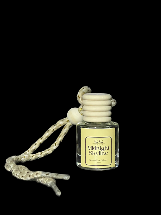 Midnight Skyline Car Diffuser - Black Tea & Vanilla Fragrance 8ml