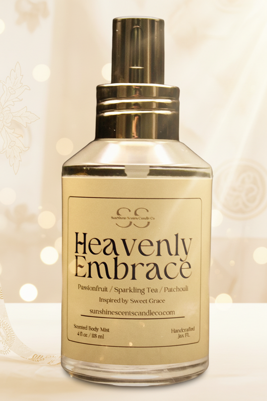Heavenly Embrace Body Mist - Passionfruit, Sparkling Tea & Soft Patchouli (4oz)