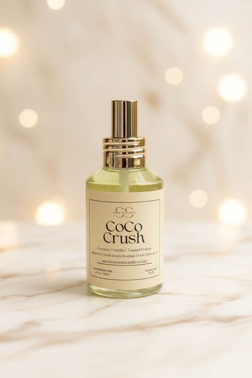 Coco Crush Body Mist - Creamy Coconut & Praline Fragrance (4oz)